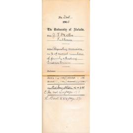 Requesting concession on Account of several members of family attending Conservatorium