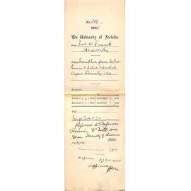 Exemption from lectures German and Lectures and Practical Organic Chemistry BA