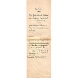 Resigns lectures on Education and suggests a Scheme