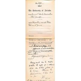 Requesting use of Elder Hall on 13th June 1905