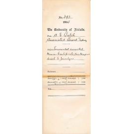 Forwarded amended Music Certificate Miss Meugens direct to Joscelyne