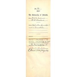 Applications for re-appointment as Demonstrators of Anatomy