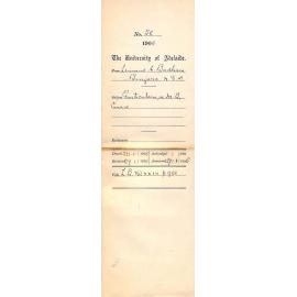 Particulars re M B Course