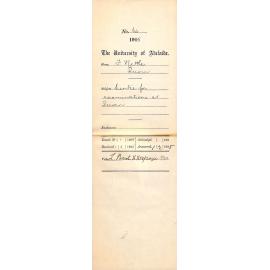 Centre for examinations at Quorn