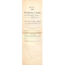 Asking for Certificate in Organic Chemistry