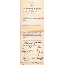 Exemption from Examination Assaying I