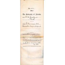 Entries Music 13-2-6 pounds Received Miss Meugens Certificate