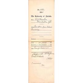 Exemption from lectures Psychology - Martin