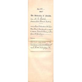 Miss Richardson - Mrs Laws - Miss Stacy - Miss Jowett in regard to Exams