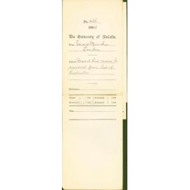 Request that name be removed from list of Graduates