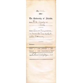 Received Theory papers re Exams for Pure Maths and Latin BA Course