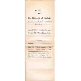 Mr S P Waddington Examiner for 1905 Western Australia - Mr G P Moore South Australia