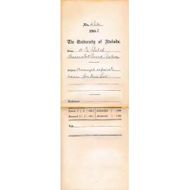 Arranged separate Exam for Miss Law