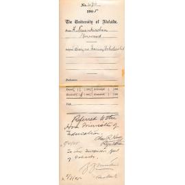 Resigns Evening Scholarship