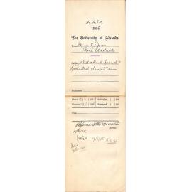 Will attend French and Orchestral Classes 2nd Term