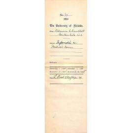 Information re Medical Course - Campbell