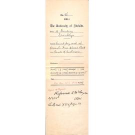 Cannot pay rent at present - Have placed block in hands of Auctioneers