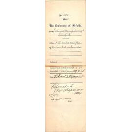 Will tender samples of Mathematical Instruments