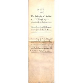 Forwarding Bill of Lading for goods 22 Classes from George Morton