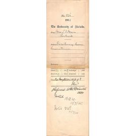 Discontinuing lessons Conservatorium - Main - 1905