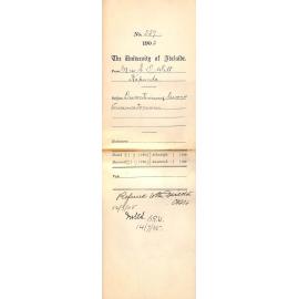 Discontinuing lessons Conservatorium - Will - 1905