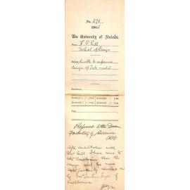 Unable to supervise design of Tate Medal