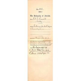 Entering for MD Degree & Forwarding £15-15-0