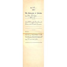 Asking particulars re Advanced Grade Music Examination