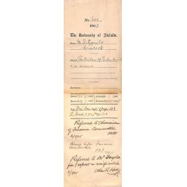 Particulars of Embankment - re Arrears