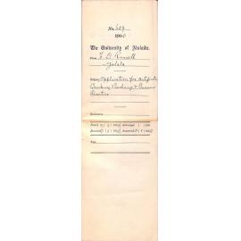 Application for Certificates Banking and Exchange and Business Practice