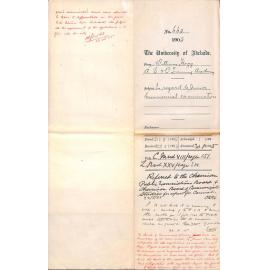 In regard to Junior Commercial examination