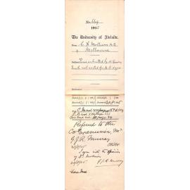 Thesis submitted by W Ramsay Smith not suited for MD degree