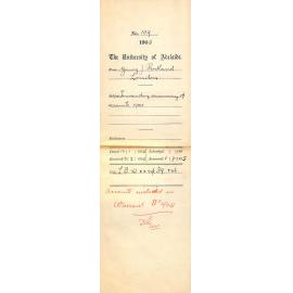 Forwarding summary of accounts 1904