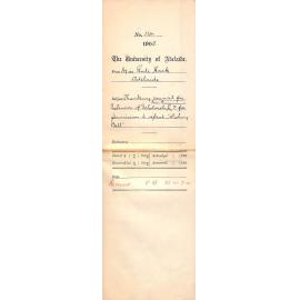 Thanking council for extension of Scholarship and permission to repeat 'Wishing Bell'