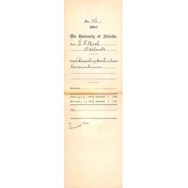 Requesting particulars - Conservatorium