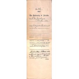 Regarding undergraduates previously examined in country