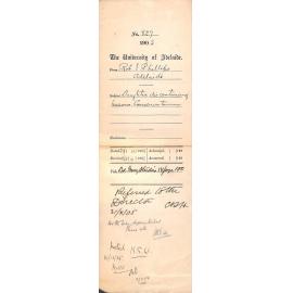 Regarding payment of fees for Miss Phillips and discontinuing at the Conservatorium