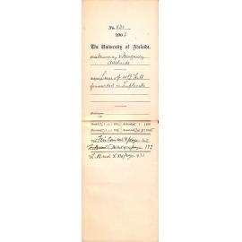 Regarding lease to W R Hill