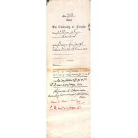 Design for Joseph Fisher Medal of Commerce