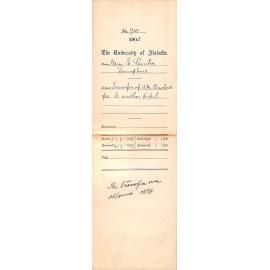 Transfer of A M Bristows fee to another pupil