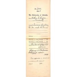 Increase of Salary 2s-6d per week to R Thomas