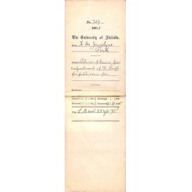 Balance of Music fees and adjustment of Account Draft for Public Exams fees