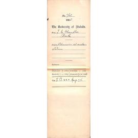 Admission ad eundem statum - Chandler