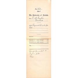 Payment 1-7-6 pounds for Hill