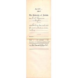 Harding does not owe for seed wheat or wire netting