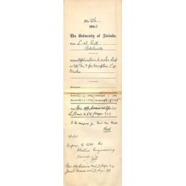 Application to enter the course of Applied Science - To be exempt from First Year Mathematics