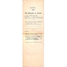 Regarding vacancy for Mastership at Christmas