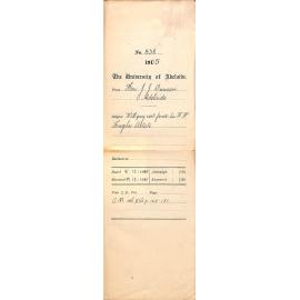 Regarding payment of cost of fence for Sir W W Hughes statue