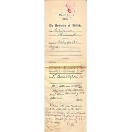 Status for BA Degree