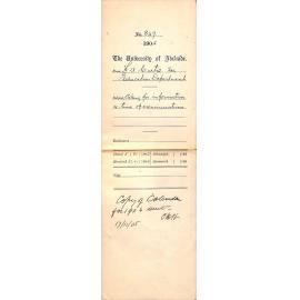 Asking for information regarding time of examinations